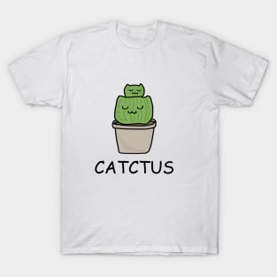 Catctus Cute Funny Cactus Cat Plant T-Shirt